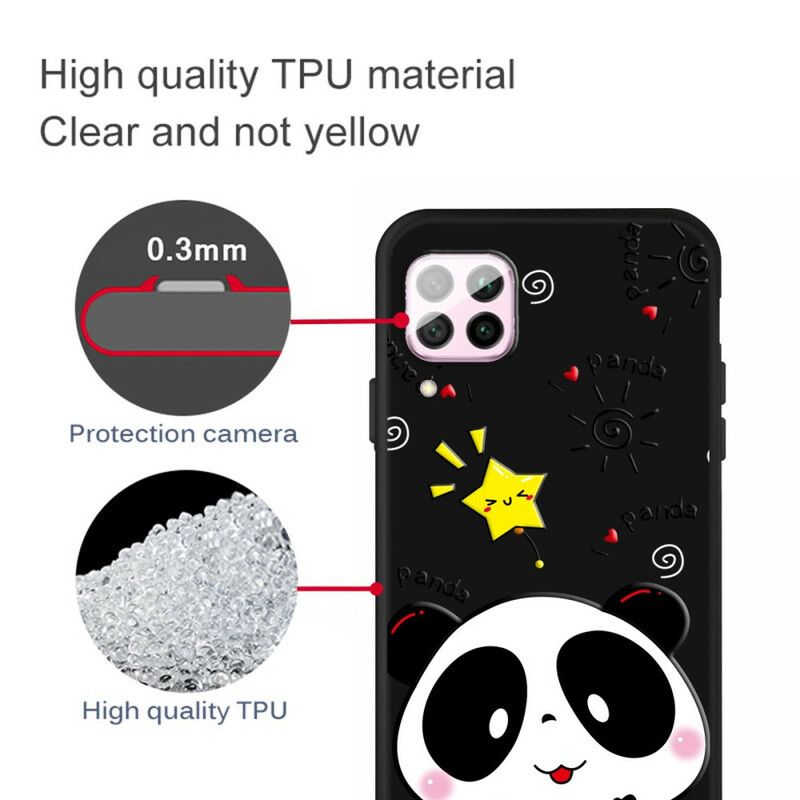 Mobilcover Huawei P40 Lite Panda Star