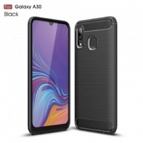 Cover Samsung Galaxy A30 / A20 Børstet Kulfiber