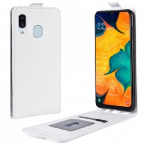 Flip Cover Samsung Galaxy A30 / A20 Læder Cover Foldbar Lædereffekt