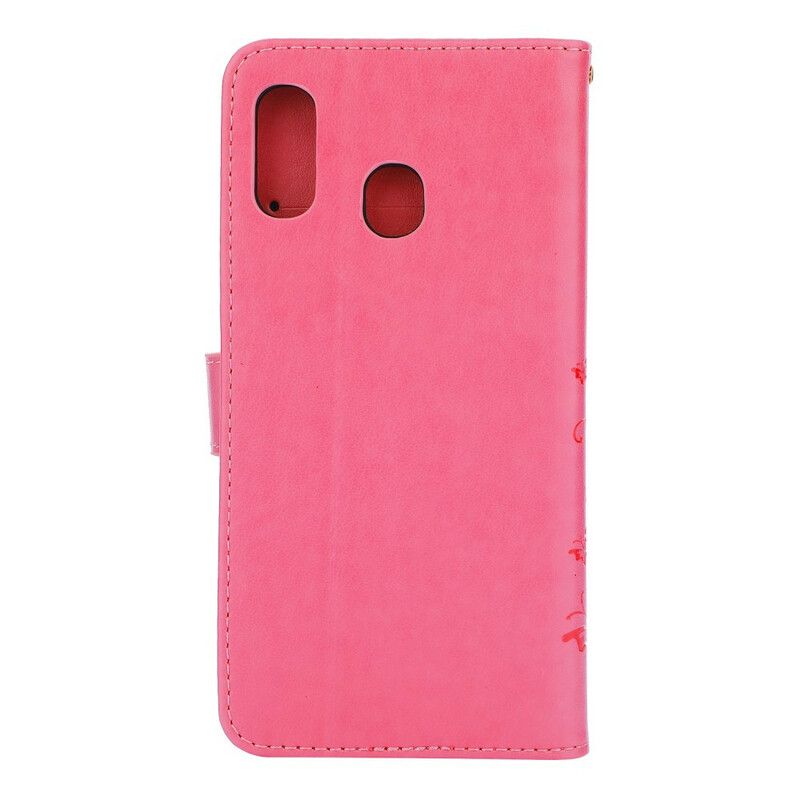 Flip Cover Samsung Galaxy A30 / A20 Sommerfugle Og Blomster