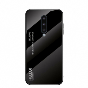 Cover OnePlus 8 Hej Hærdet Glas