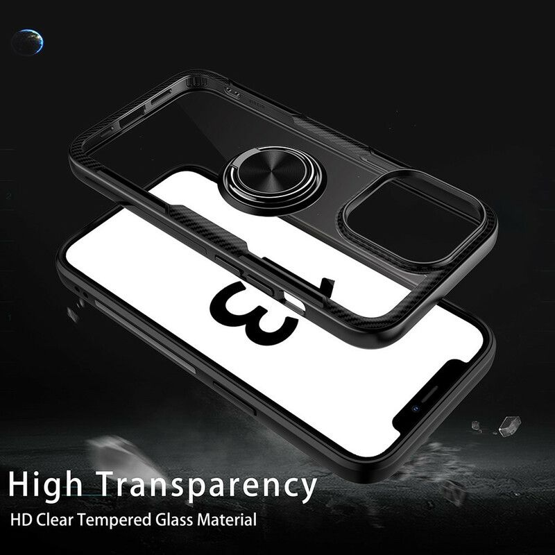 Cover iPhone 13 Pro Carbon Fiber Metal Ring