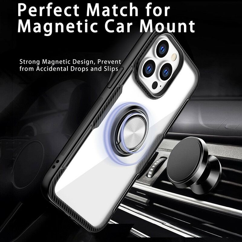 Cover iPhone 13 Pro Carbon Fiber Metal Ring