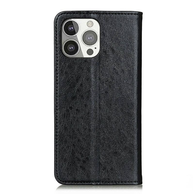 Cover iPhone 13 Pro Flip Cover Tekstureret Splitlæder