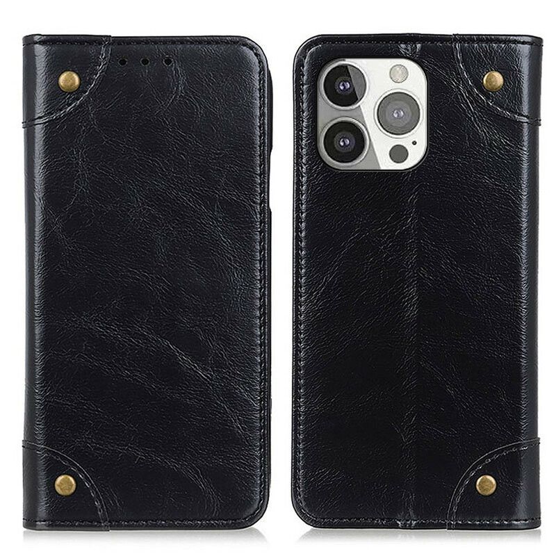 Cover iPhone 13 Pro Flip Cover Vintage Nitter