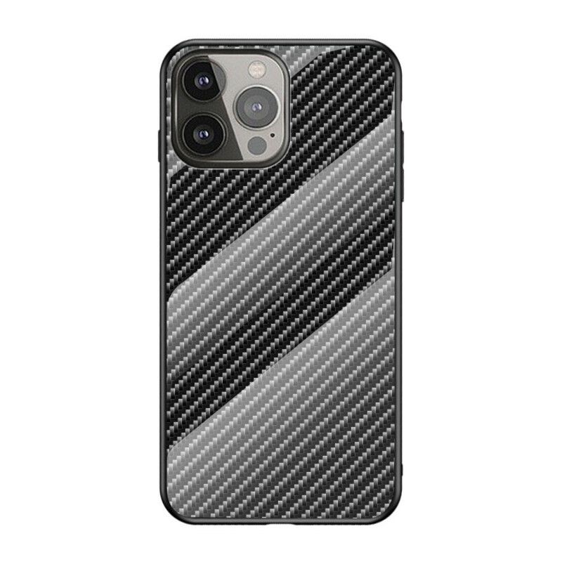 Cover iPhone 13 Pro Kulfiber Hærdet Glas