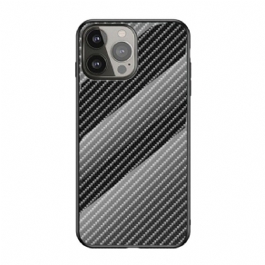 Cover iPhone 13 Pro Kulfiber Hærdet Glas