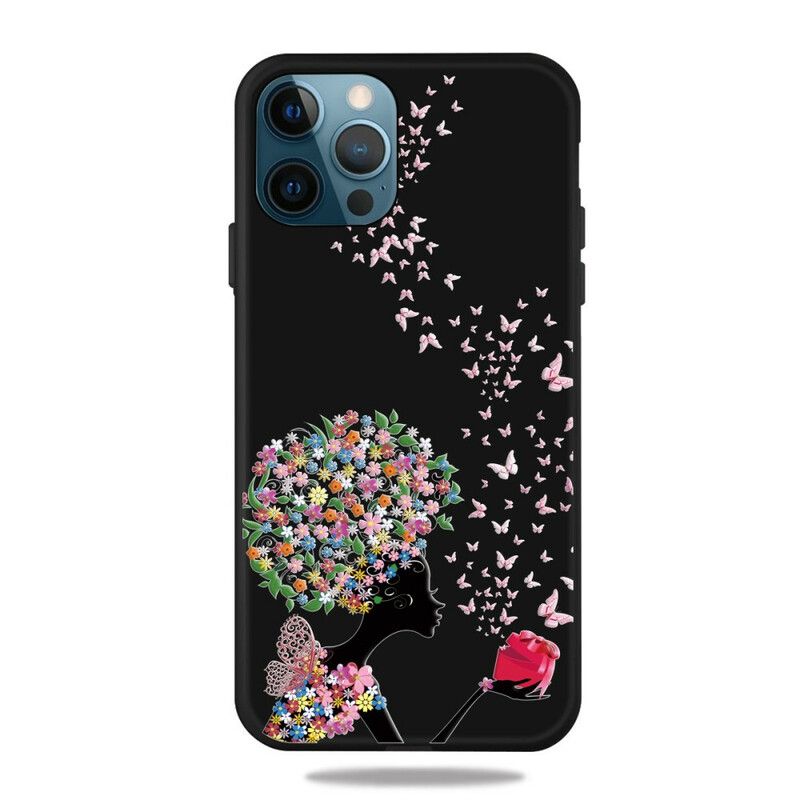 Cover iPhone 13 Pro Kvinde Med Blomsterhoved