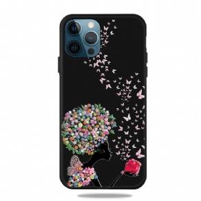 Cover iPhone 13 Pro Kvinde Med Blomsterhoved