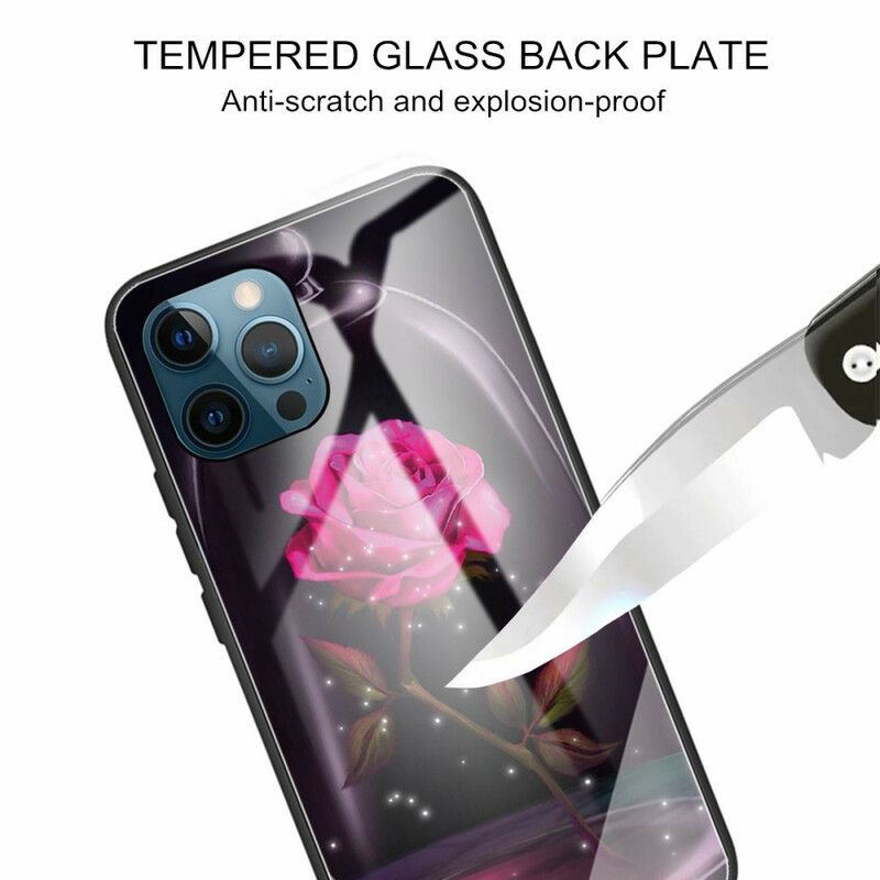 Cover iPhone 13 Pro Magisk Lyserødt Hærdet Glas