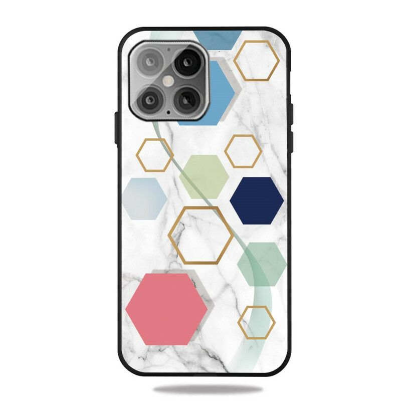 Cover iPhone 13 Pro Marmorgeometri