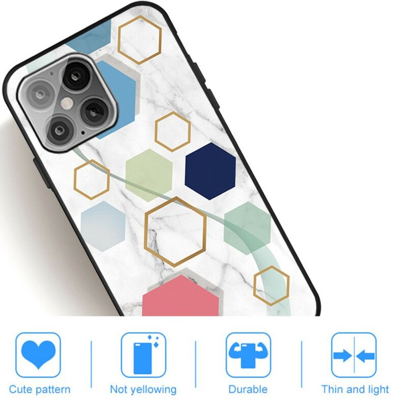 Cover iPhone 13 Pro Marmorgeometri