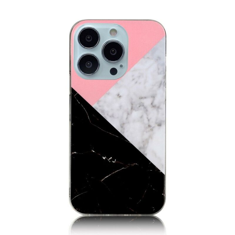 Cover iPhone 13 Pro Marmorgeometrier