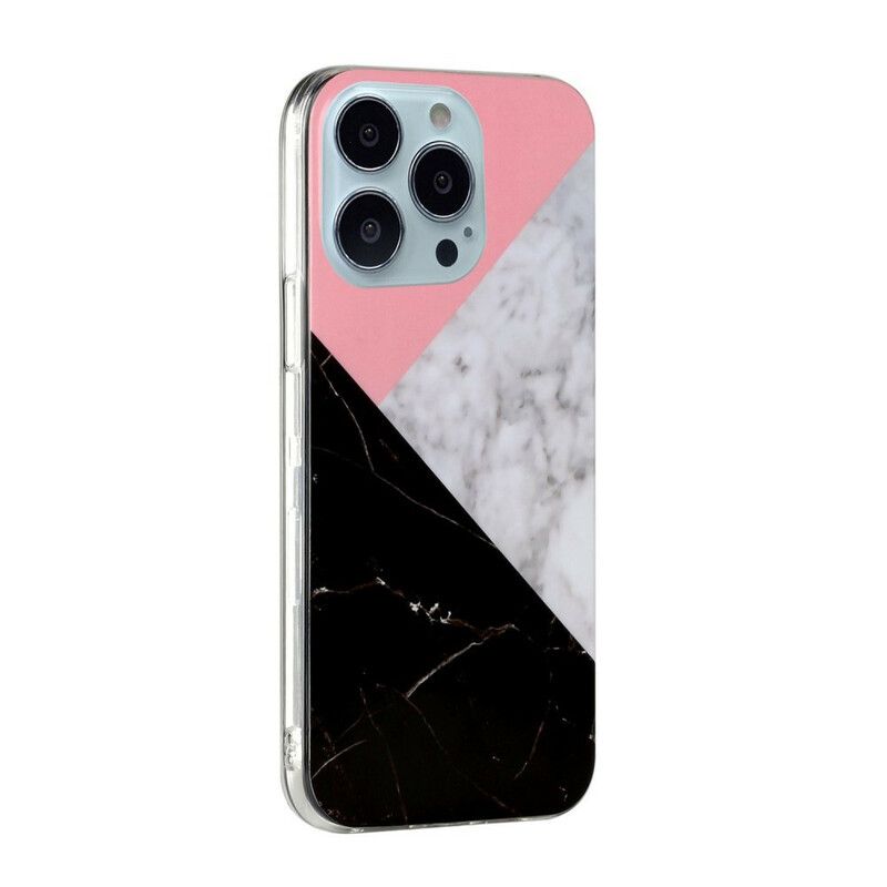 Cover iPhone 13 Pro Marmorgeometrier