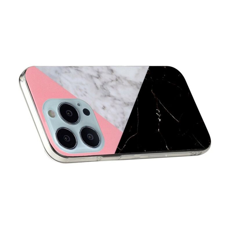 Cover iPhone 13 Pro Marmorgeometrier