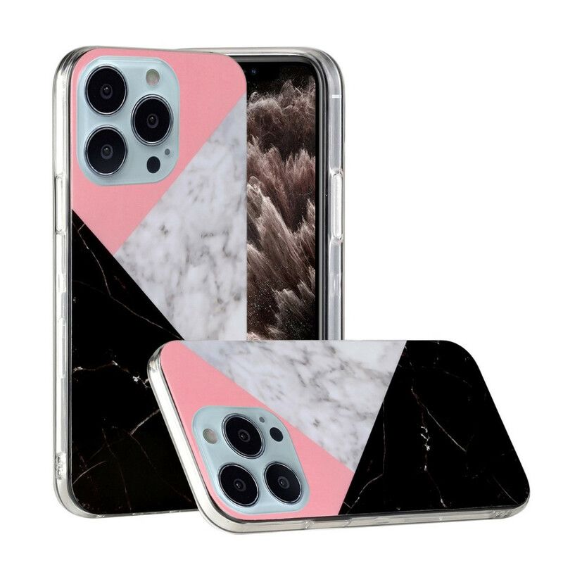 Cover iPhone 13 Pro Marmorgeometrier