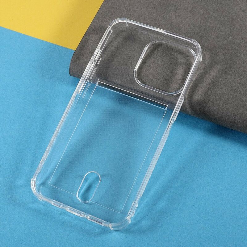 Cover iPhone 13 Pro Transparent Kortholder Farve