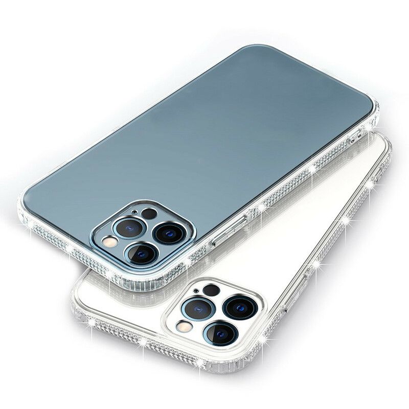 Cover iPhone 13 Pro Transparente Diamantkanter