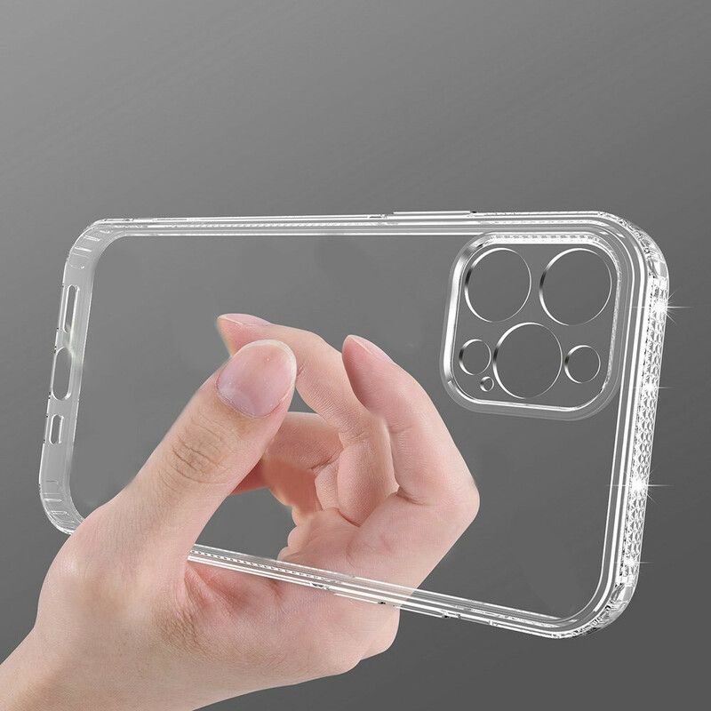 Cover iPhone 13 Pro Transparente Diamantkanter