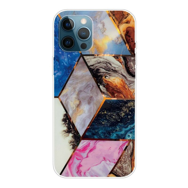 Cover iPhone 13 Pro Variabel Geometrisk Marmor