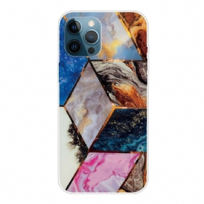 Cover iPhone 13 Pro Variabel Geometrisk Marmor