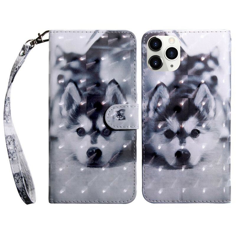 Flip Cover iPhone 13 Pro Lysplet Hunden Gustave