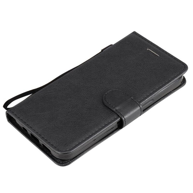 Flip Cover iPhone 13 Pro Med Snor Ensfarvet Serierem