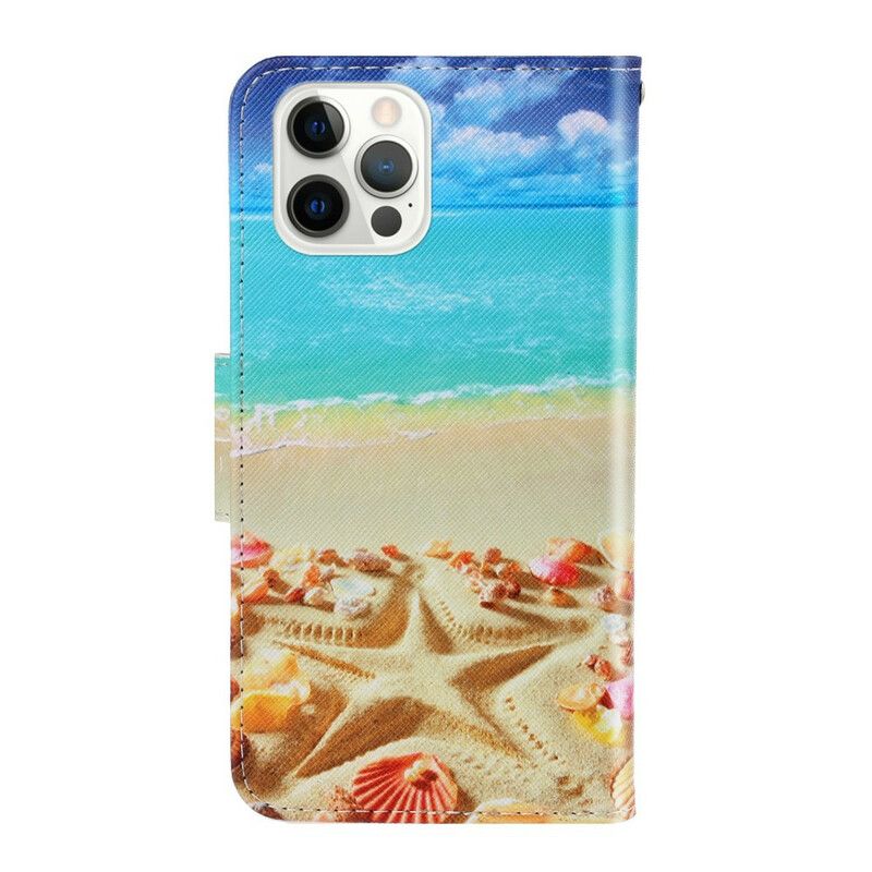 Flip Cover iPhone 13 Pro Med Snor Thong Beach