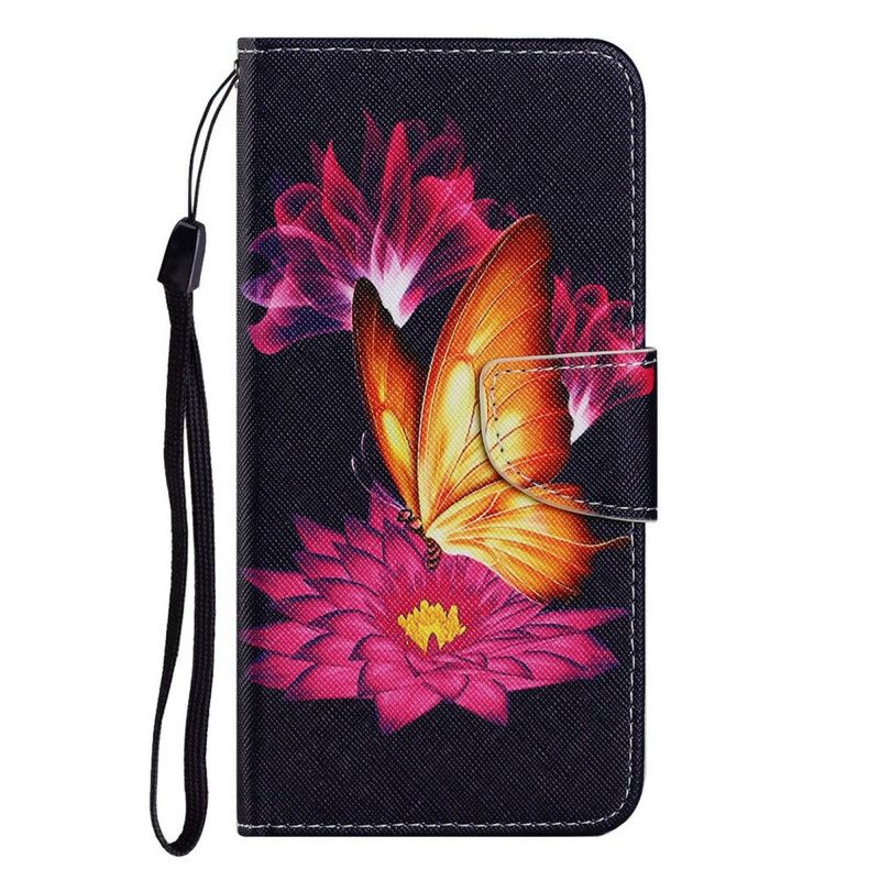 Flip Cover iPhone 13 Pro Sommerfugl Og Lotus