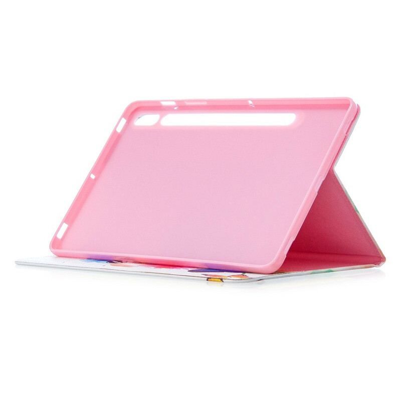 Etui Samsung Galaxy Tab S8 / Tab S7 Akvarel Sommerfugle