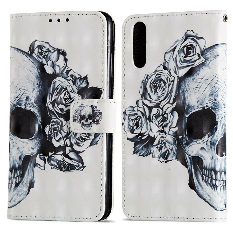 Flip Cover Huawei P20 3d Blomsterkranie