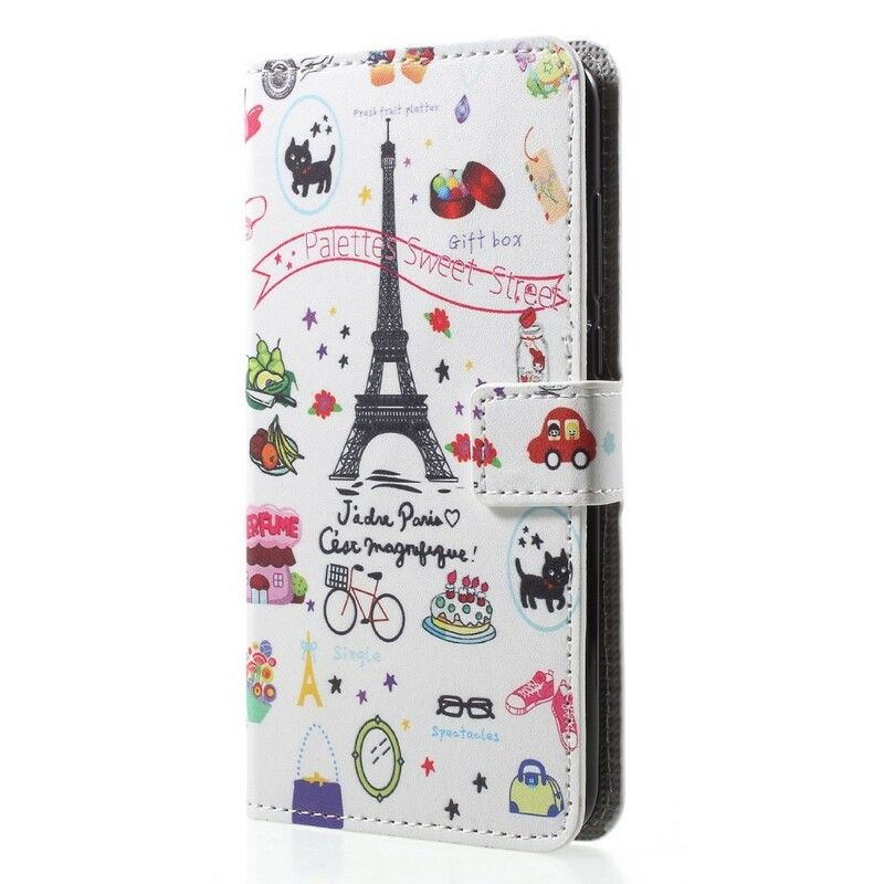 Flip Cover Huawei P20 Jeg Elsker Paris