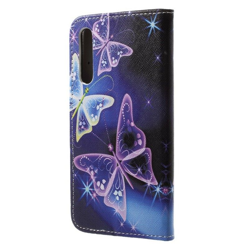 Flip Cover Huawei P20 Sommerfugle