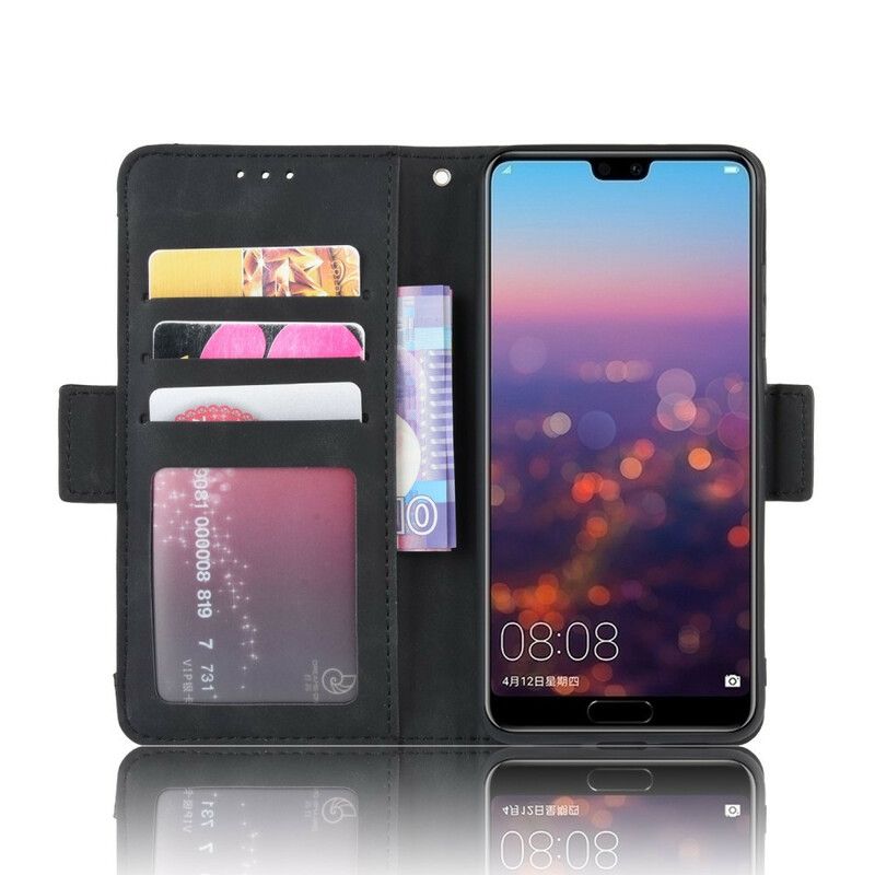 Læder Cover Huawei P20 Førsteklasses Multikort