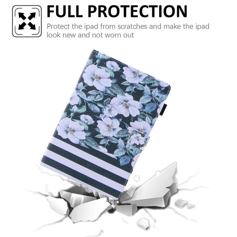 Flip Cover iPad Mini 6 (2021) Blomsterdesign