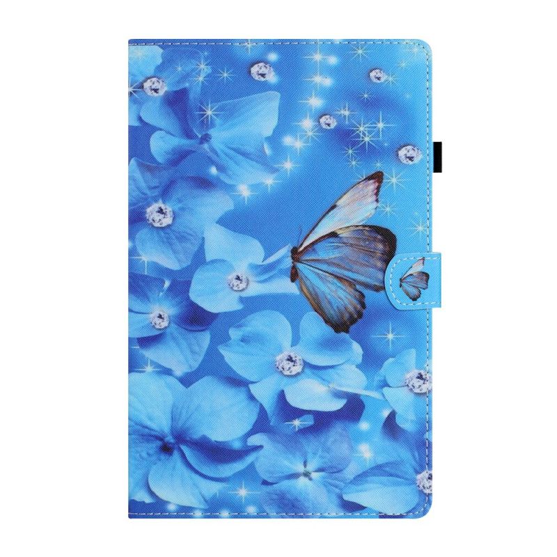 Flip Cover iPad Mini 6 (2021) Diamantsommerfugle