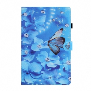 Flip Cover iPad Mini 6 (2021) Diamantsommerfugle