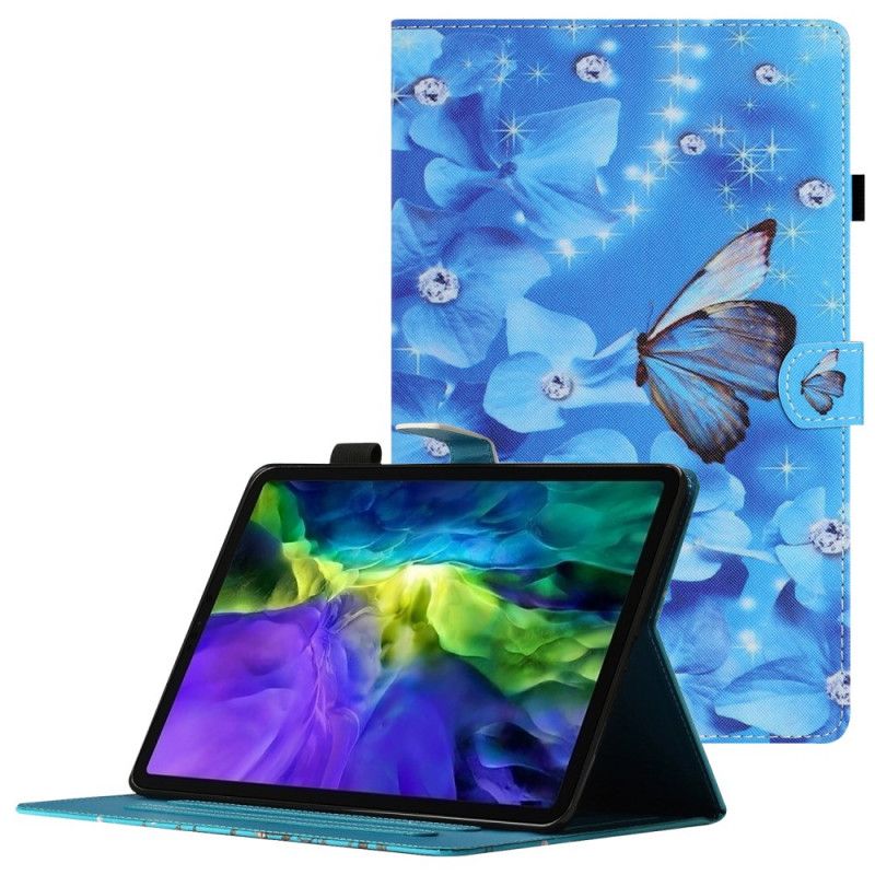 Flip Cover iPad Mini 6 (2021) Diamantsommerfugle