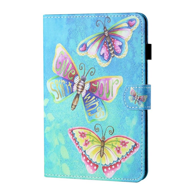 Flip Cover iPad Mini 6 (2021) Flerfarvede Sommerfugle