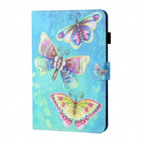 Flip Cover iPad Mini 6 (2021) Flerfarvede Sommerfugle