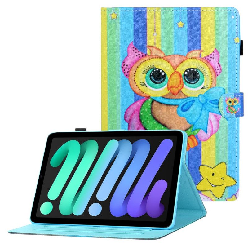 Flip Cover iPad Mini 6 (2021) Flerfarvet Ugle