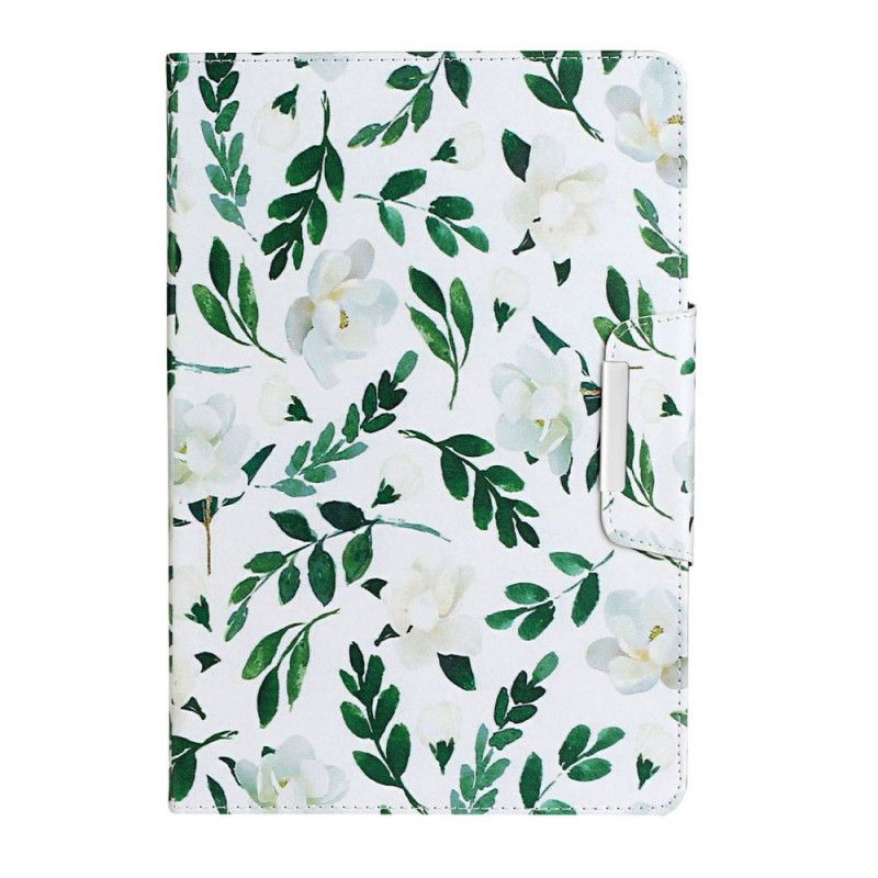 Flip Cover iPad Mini 6 (2021) Hvide Blomster