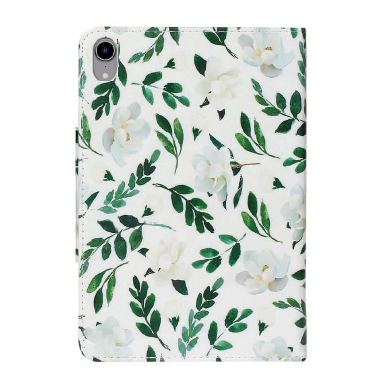 Flip Cover iPad Mini 6 (2021) Hvide Blomster