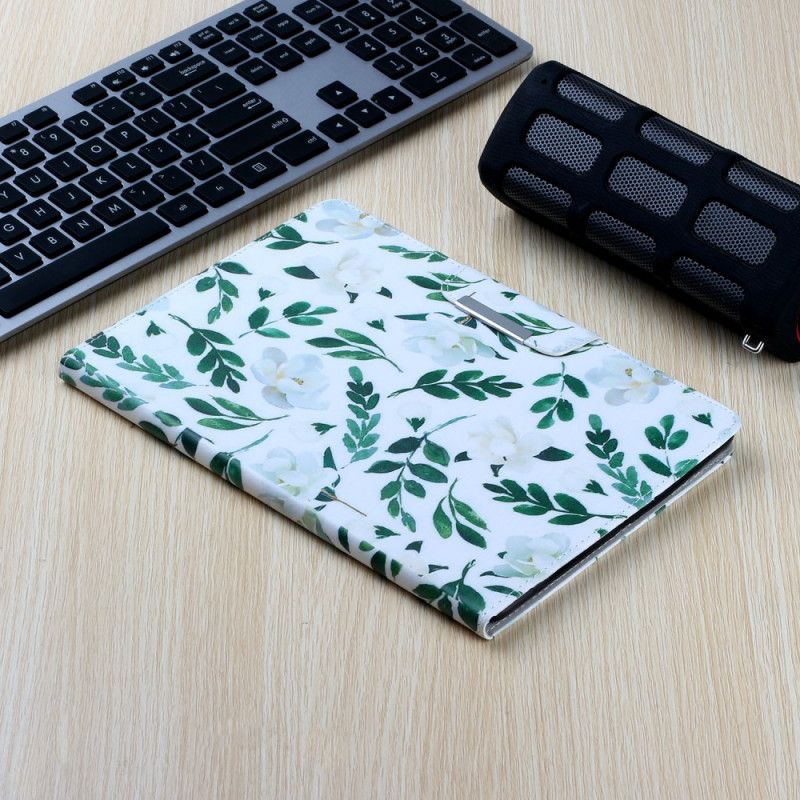 Flip Cover iPad Mini 6 (2021) Hvide Blomster