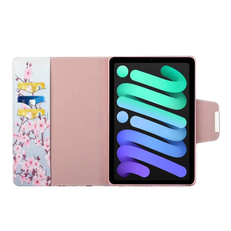 Flip Cover iPad Mini 6 (2021) Kun Blomster