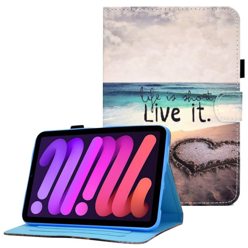 Flip Cover iPad Mini 6 (2021) Live It Beach