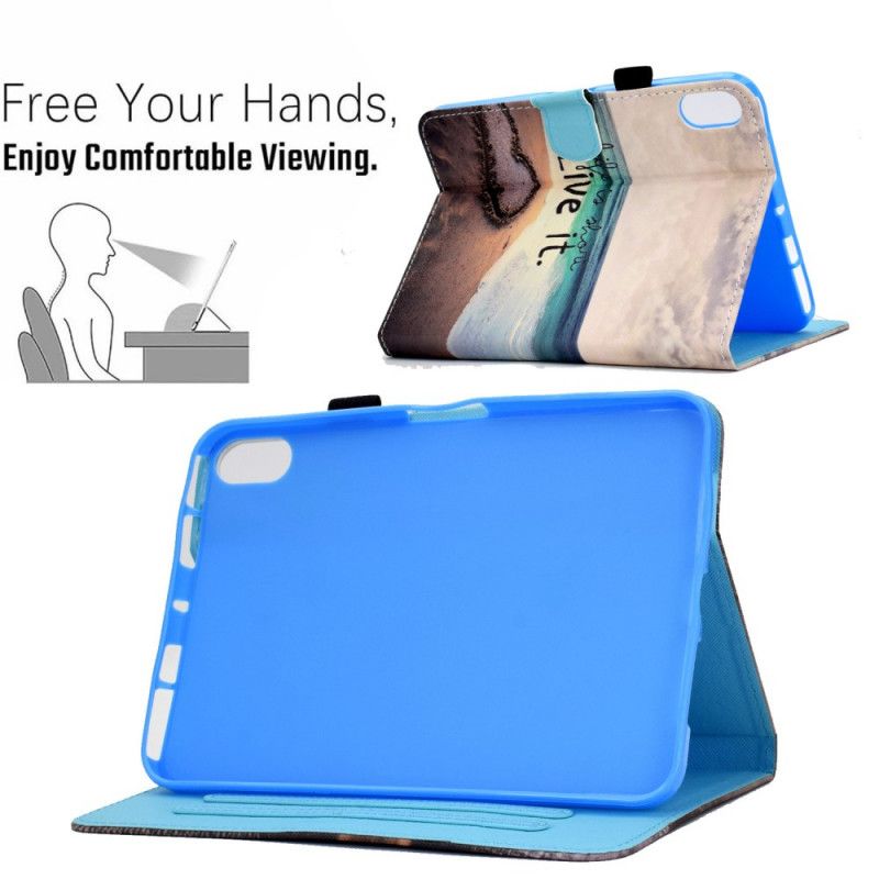 Flip Cover iPad Mini 6 (2021) Live It Beach