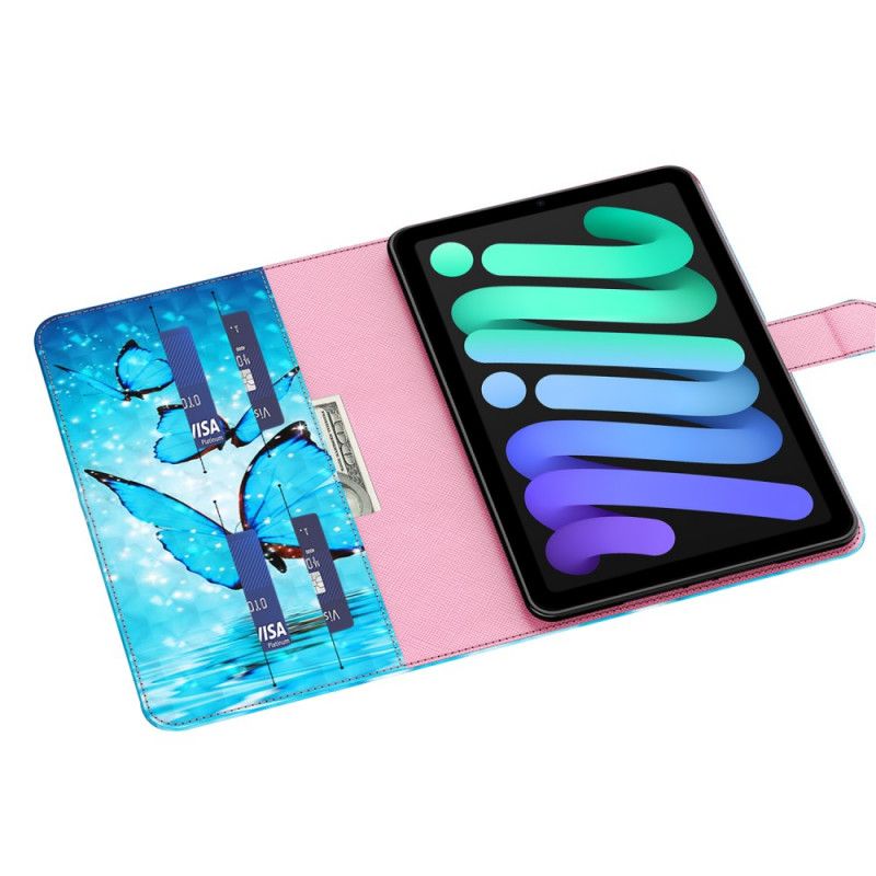 Flip Cover iPad Mini 6 (2021) Lyspletsommerfugle