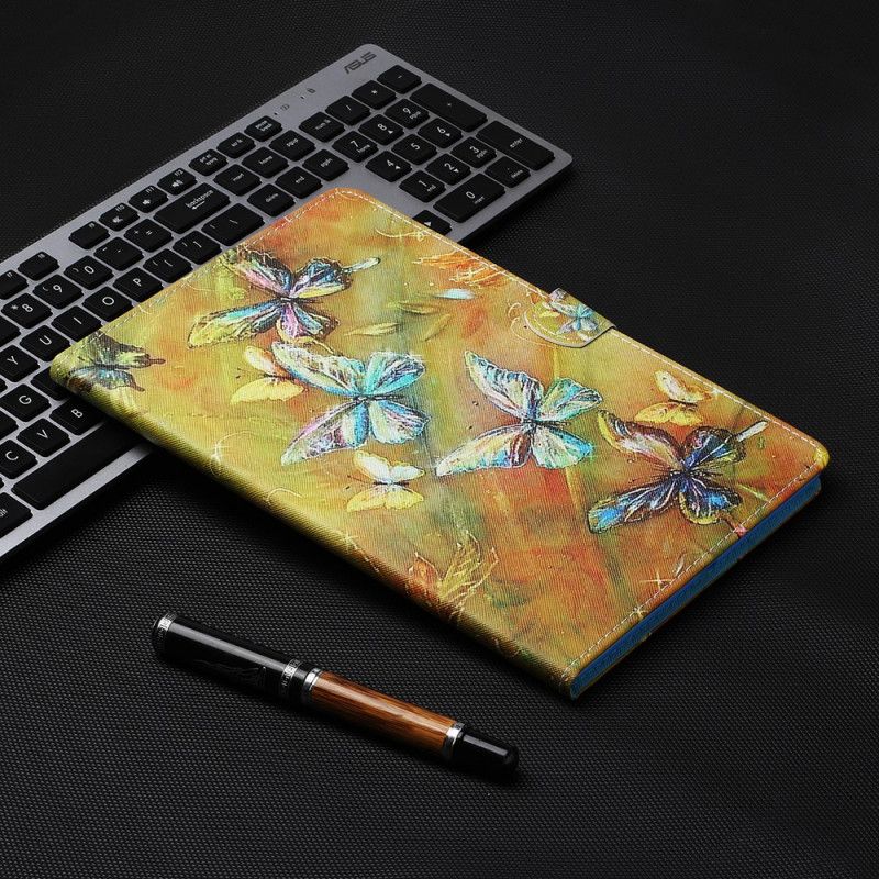 Flip Cover iPad Mini 6 (2021) Malede Sommerfugle