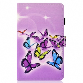 Flip Cover iPad Mini 6 (2021) Sommerfugle Design